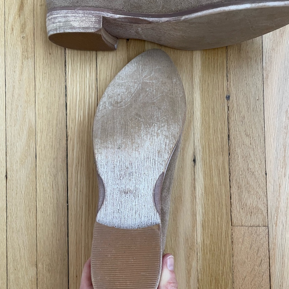 Free People Suede Royale Flats in Taupe - Picture 3 of 6